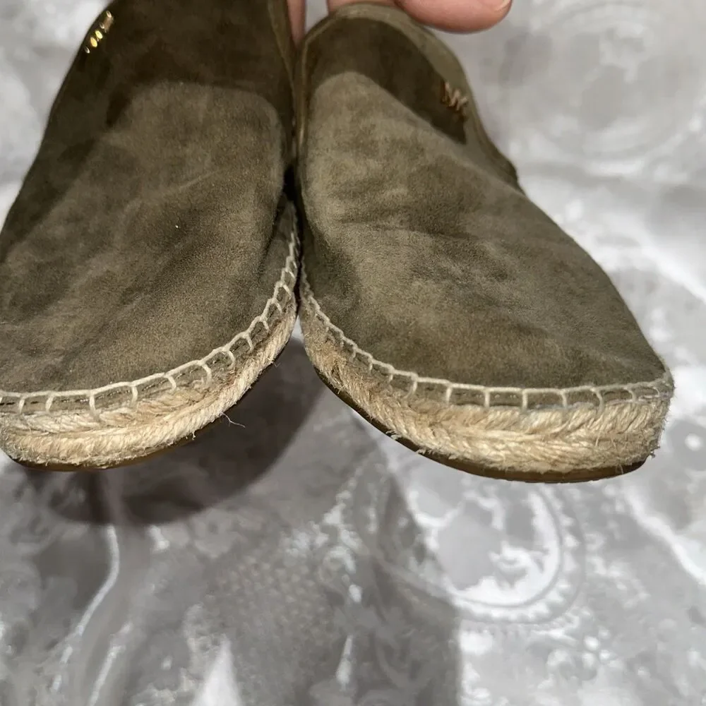 Michael Michael Kors Mule Slip On Slide Espadrille Olive Green  Size: 6.5